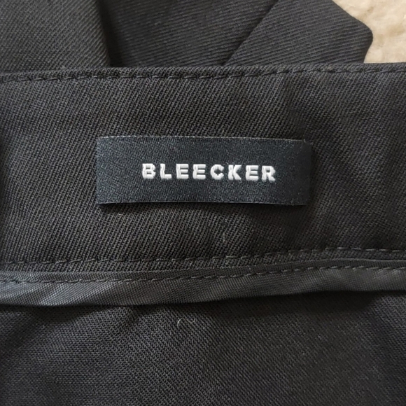 Lafayette 148 | Black Bleecker Slim Straight Leg Side Zip Pants - Picture 6 of 6